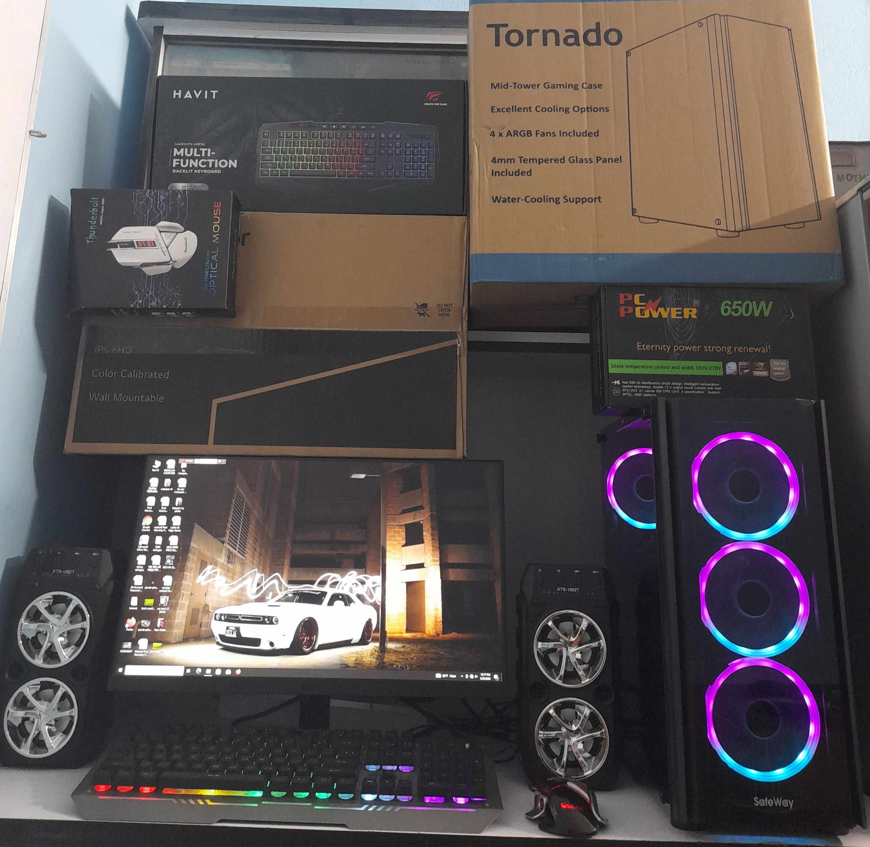 🔥 Core i5 6th Gen + 16GB RAM + 8GB Graphics Card + RGB Gaming Casing এর হেভি সুপার গেমিং কম্পিউটার