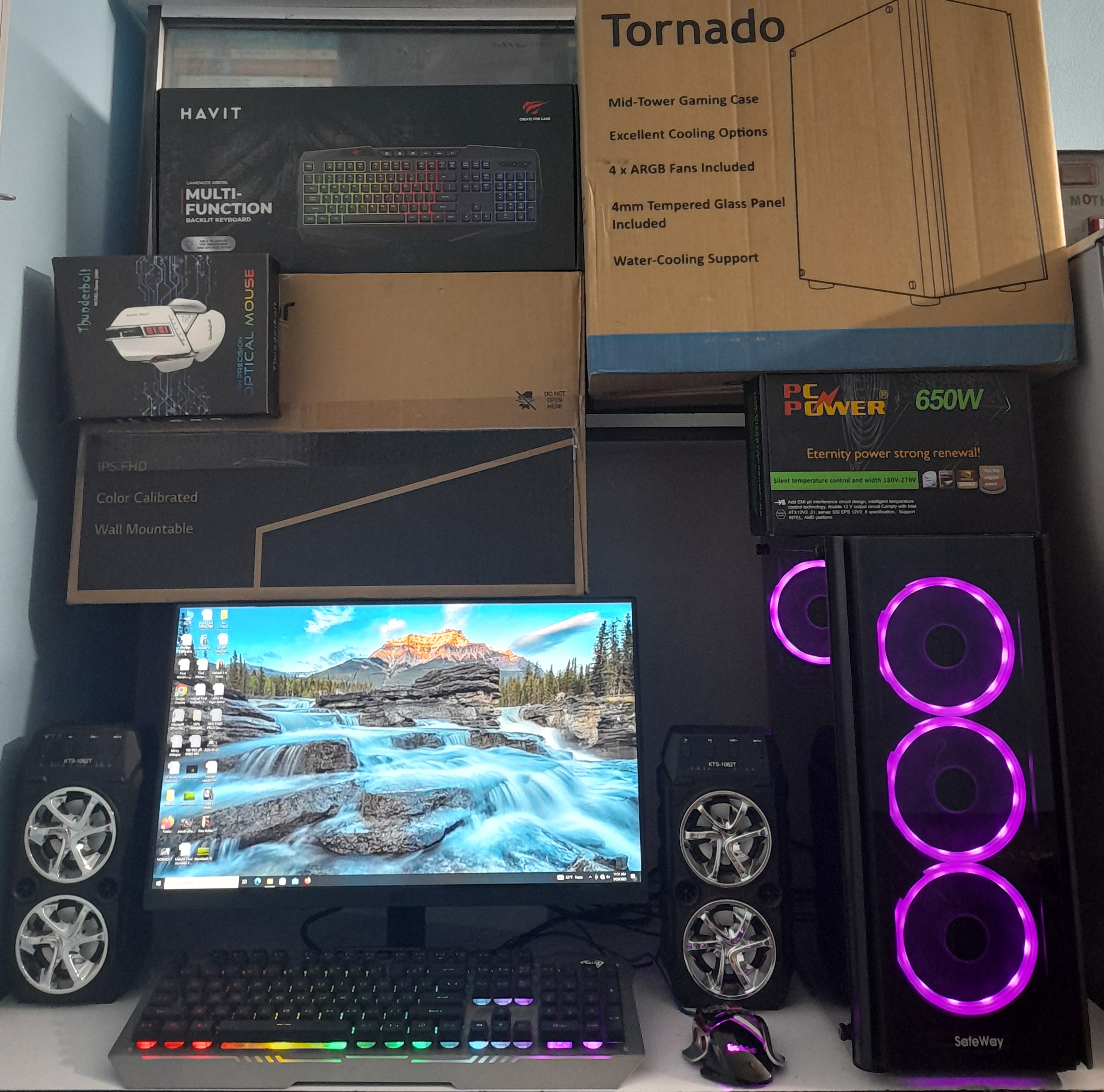 🔥 Core i5 6th Gen + 16GB RAM + 8GB Graphics Card + RGB Gaming Casing এর হেভি সুপার গেমিং কম্পিউটার