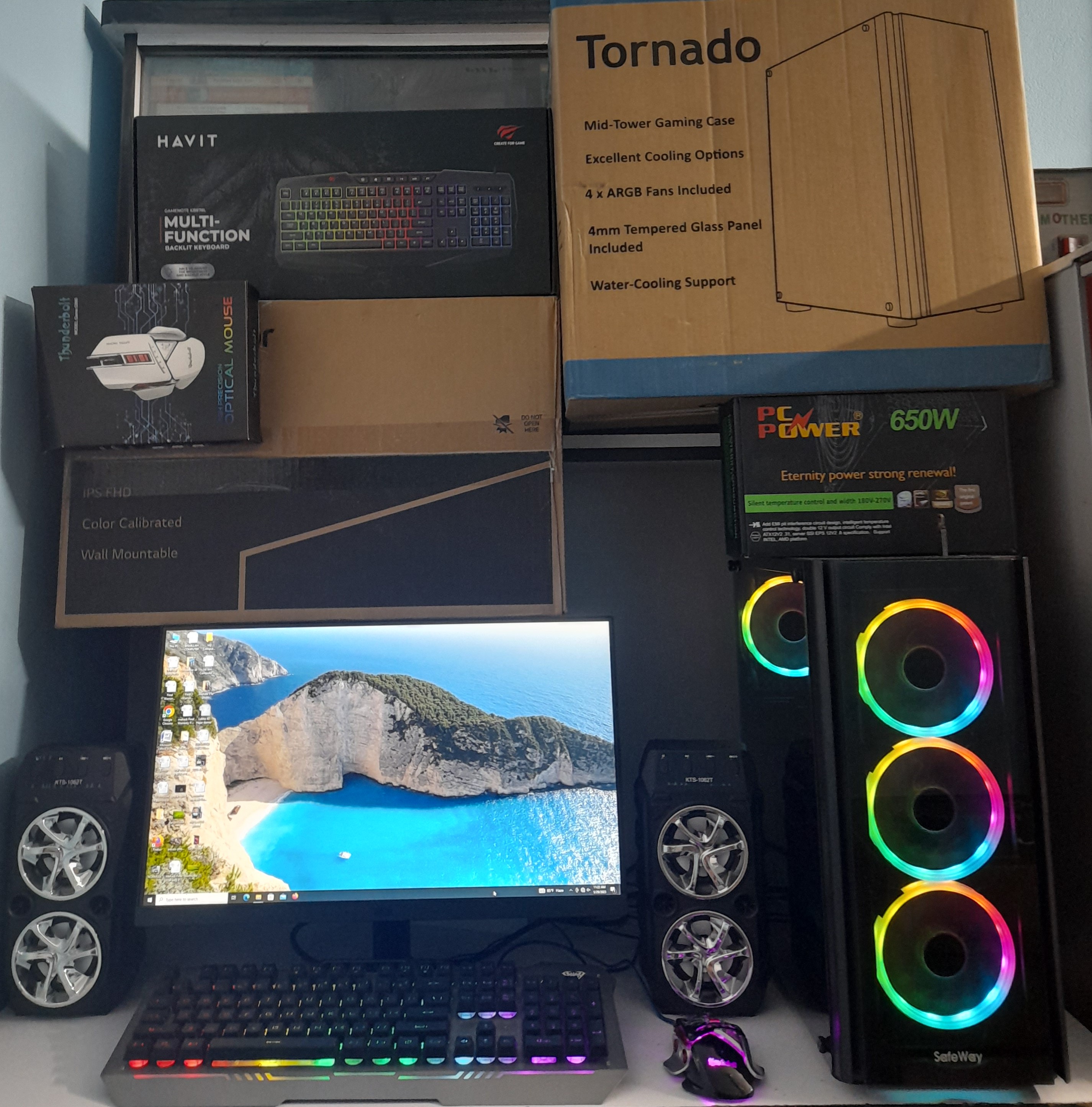 🔥 Core i5 6th Gen + 16GB RAM + 8GB Graphics Card + RGB Gaming Casing এর হেভি সুপার গেমিং কম্পিউটার