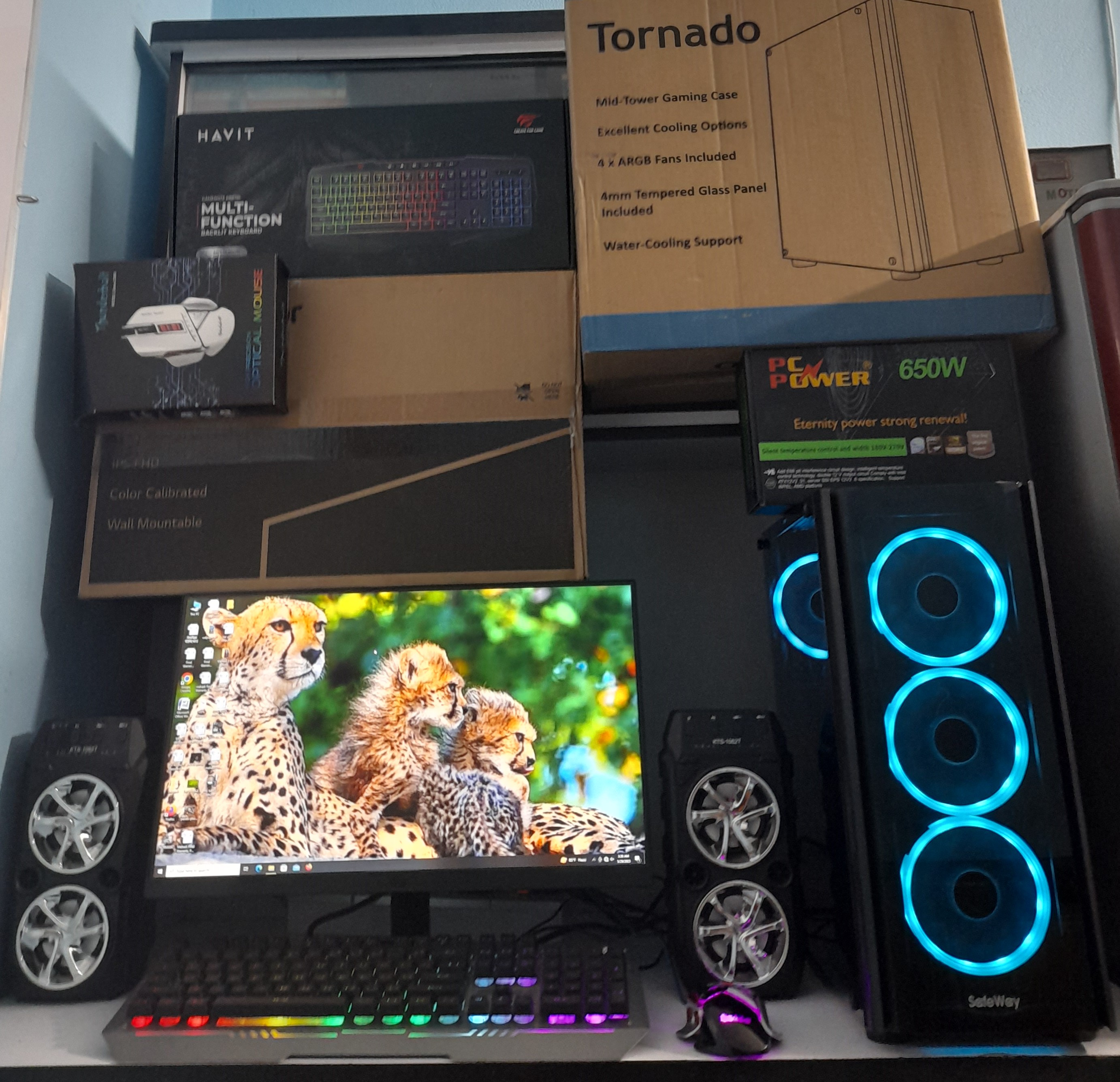 🔥 Core i5 6th Gen + 16GB RAM + 8GB Graphics Card + RGB Gaming Casing এর হেভি সুপার গেমিং কম্পিউটার