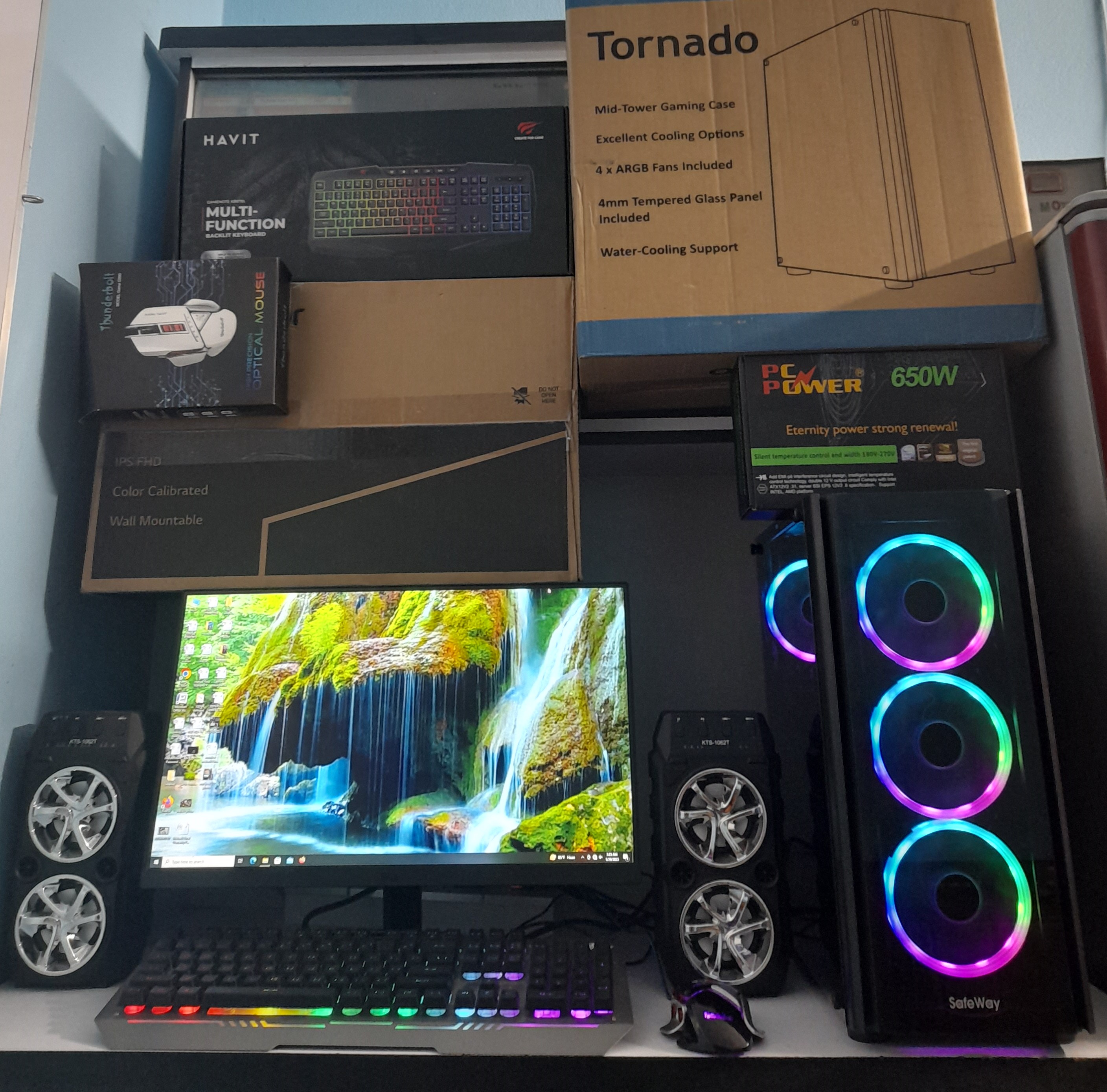 🔥 Core i5 6th Gen + 16GB RAM + 8GB Graphics Card + RGB Gaming Casing এর হেভি সুপার গেমিং কম্পিউটার
