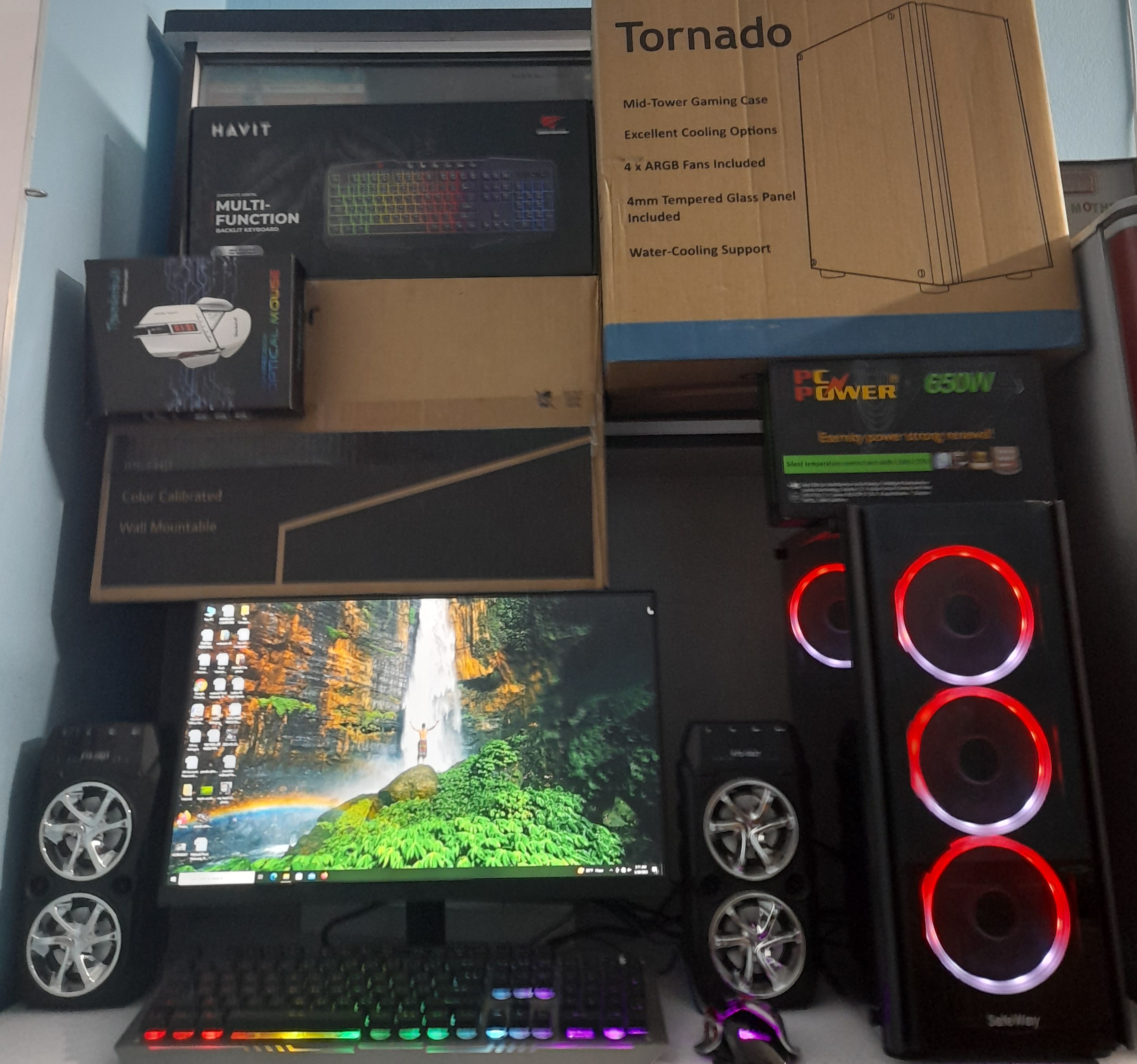 🔥 Core i5 6th Gen + 16GB RAM + 8GB Graphics Card + RGB Gaming Casing এর হেভি সুপার গেমিং কম্পিউটার
